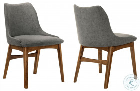 Azalea Charcoal Side Chair Set of 2