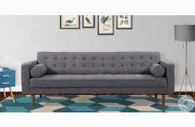 Element Dark Gray Linen Mid Century Modern Sofa