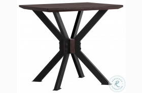 Pirate Coffee Bean Brush And Natural Black Modern End Table