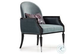 La Francaise Azure Blue Accent Chair
