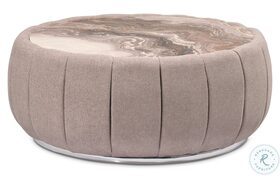 Lucca Tan Nougat And Beige Cocktail Table
