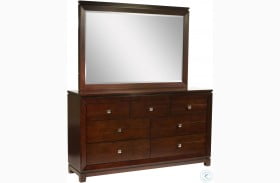 Easton Cherry Dresser With Mirror