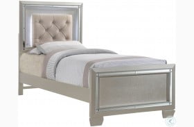 Glamour Youth Upholstered Panel Bed