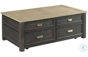 Hamilton Lyle Creek Toasted Caramel And Smoked Charcoal Rectangular Truck Coffee Table