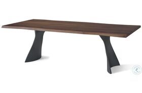 Manta Black And Brown Live Edge 87" Dining Table