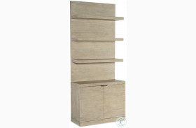 Cascade Soft Taupe Bookcase Base and Hutch