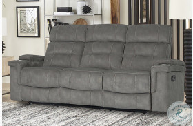 Diesel Cobra Grey Reclining Sofa