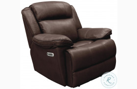 Eclipse Florence Brown Power Recliner with Power Headrest