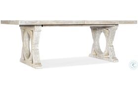 Topsail Whitewashed Oak Rectangular Extendable Dining Table
