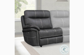 Mason Charcoal LAF Power Recliner with Power Headrest