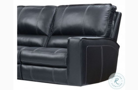 Rockford Verona Black Leather RAF Power Recliner with Power Headrest and Footrest