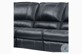 Rockford Verona Black Leather Armless Chair