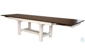 Mariposa Cocoa And Chalk Trestle Extendable Dining Table