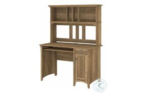 Salinas Reclaimed Pine Small Computer Desk with Hutch