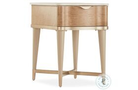 Malibu Crest Blush And Pearl End Table