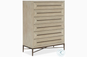 Cascade Soft Taupe Six Drawer Chest