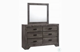 Grayson Gray Oak Dresser With Mirror