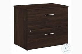 Office 500 Black Walnut 36" 2 Drawer Lateral File Cabinet