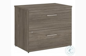 Office 500 Modern Hickory 36" 2 Drawer Lateral File Cabinet