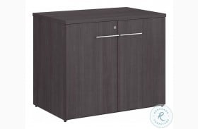 Office 500 Storm Gray 36" Storage Cabinet With Doors