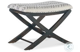 Retreat Beige And Dark Gray Camp Stool Bed Bench