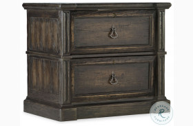 Warrenton Antique Varnish Rich Dark Lateral File Cabinet