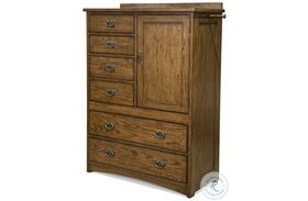 Oak Park Mission 6 Drawer Chest with Door