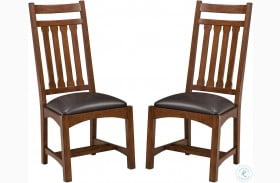 Oak Park Narrow Slatback Side Chair Set of 2
