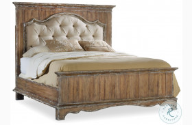 Chatelet Brown Upholstered Panel Bed