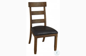 Ozark Warm Pecan Ladderback Side Chair Set of 2