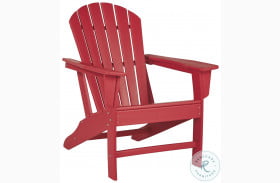 Sundown Treasure Red Outdoor Adirondack Chair