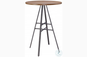 Brown Round Pub Table
