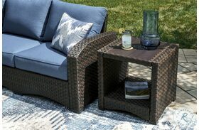 Windglow Brown Outdoor End Table