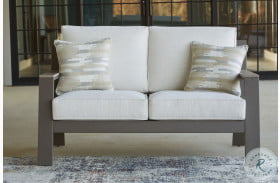 Tropicava Driftwood And Taupe And White Outdoor Loveseat