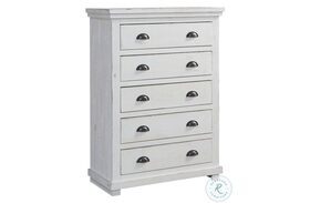 Willow Distressed White Chest