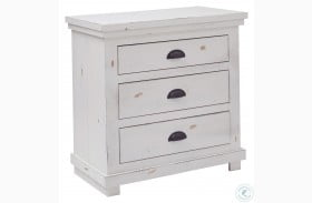 Willow Distressed White Nightstand