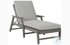 Visola Gray Outdoor Chaise Lounge