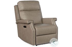 Vaughn Shattered Stone Leather Zero Gravity Recliner with Power Headrest