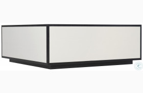 Silhouette Eggshell And Onyx Cocktail Table