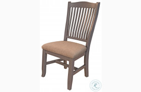 Port Townsend Grey Finish Upholstered Side Chair Set of 2