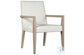 Scottsdale Soft White Upholstered Arm Chair