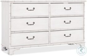 Charleston White 6 Drawer Dresser