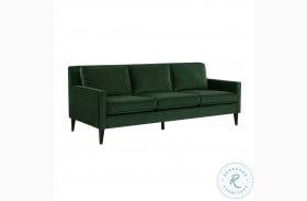 Luna Emerald Green Velvet Sofa