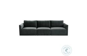 Willow Charcoal Velvet Modular Sofa