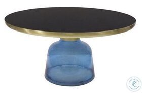 Ritz Black And Dark Blue Cocktail Table