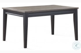 Raven Noir Ebony And Driftwood Dining Table