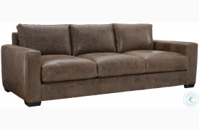 Dawkins Brown Leather Sofa