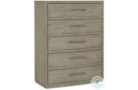 Linville Falls Soft Smoked Gray Pisgah Five Drawer Chest