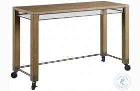 Maya Natural Pecan Counter Height Console Table
