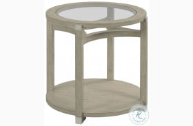 Solstice Soft Beige Round End Table